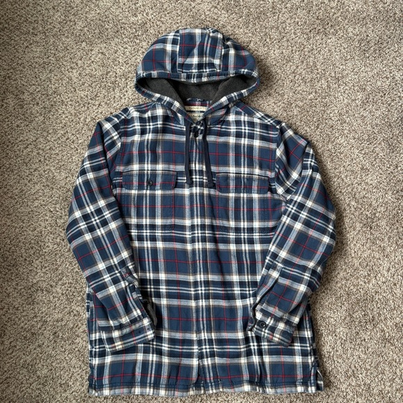 Men’s L.L. Bean Sherpa Lined Flannel - Picture 1 of 4